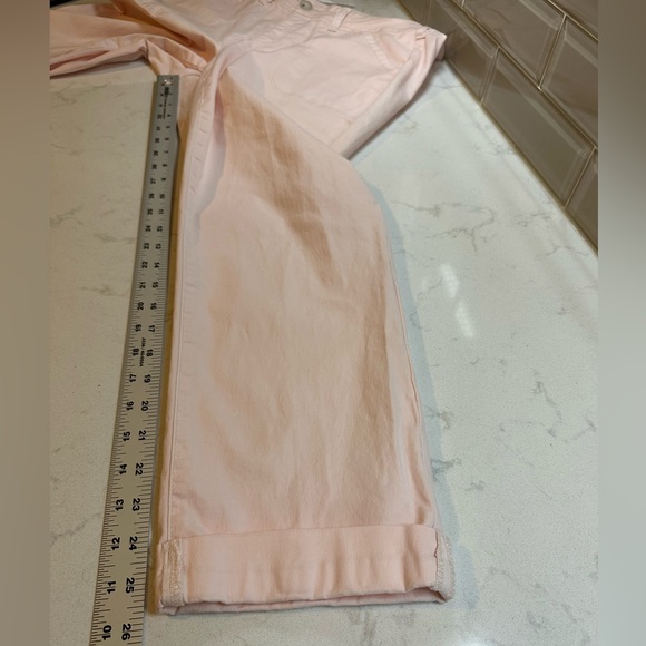NYDJ Utility Crop Twill Pants With Cuffs - Lt Pink Size 14 LiftTuck Technology - Picture 11 of 12